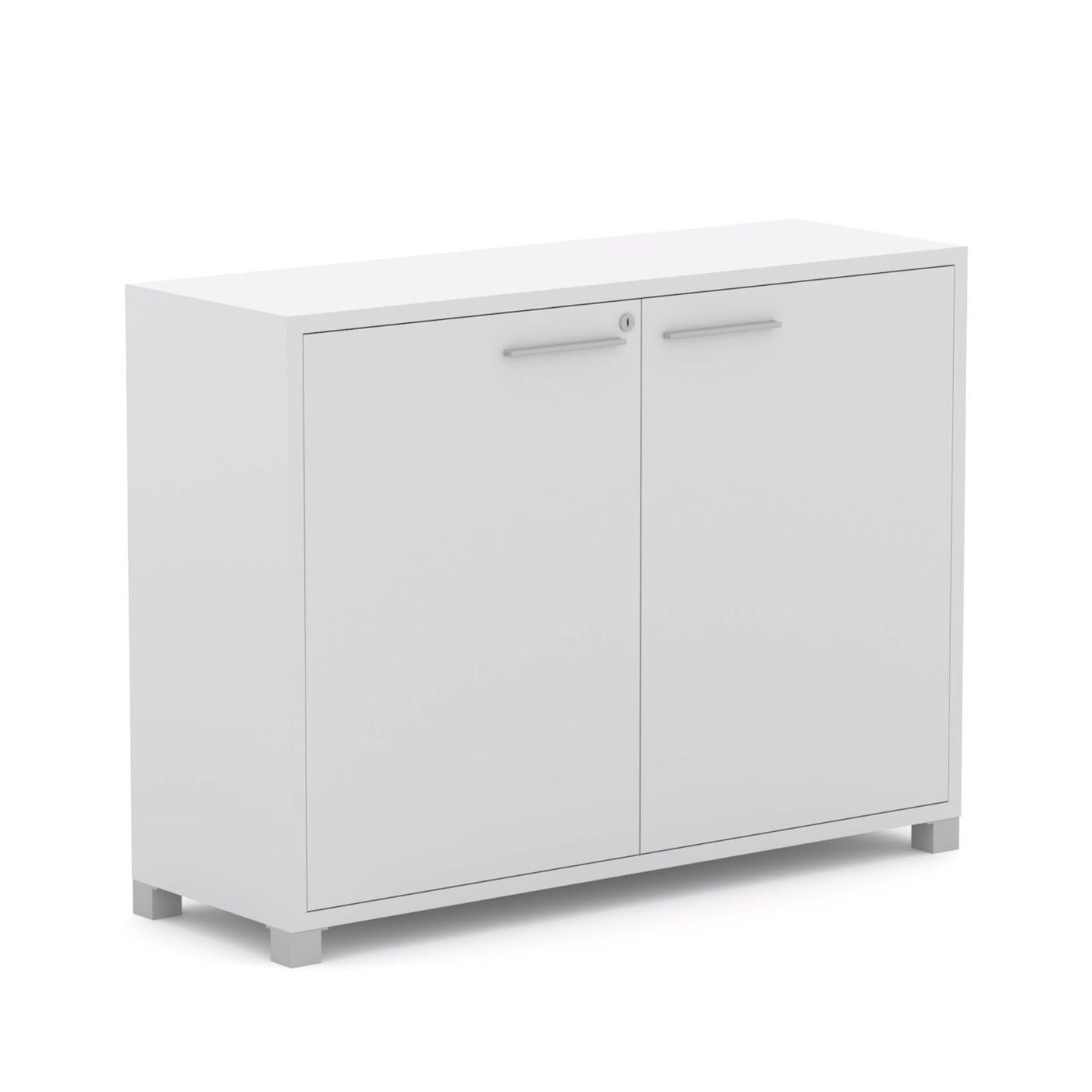 Axis Credenza: W1200mm x D400mm x H900mm - White