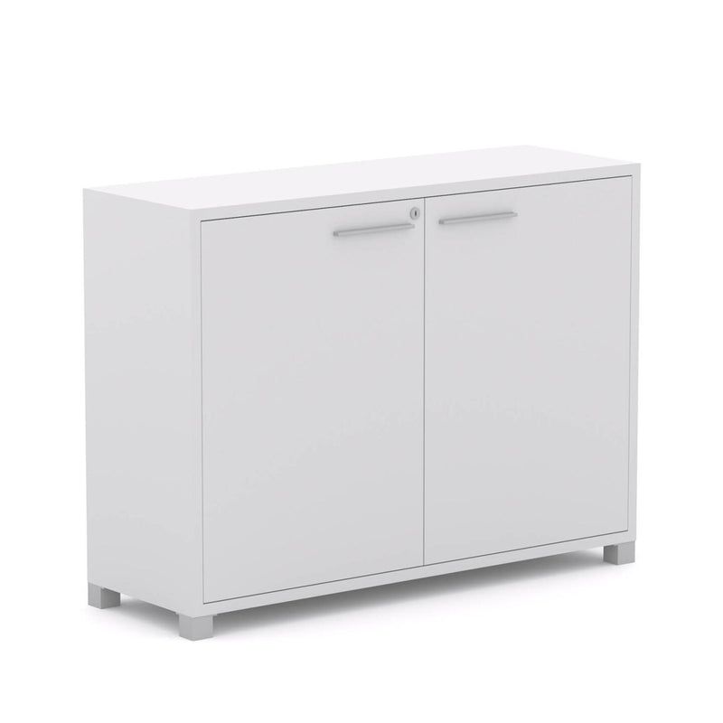 Axis Credenza: W1200mm x D400mm x H900mm - White