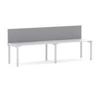 Axis 2 User Single-Sided Desks, 50x50mm Square Leg Design. Includes: Edge25 Screen