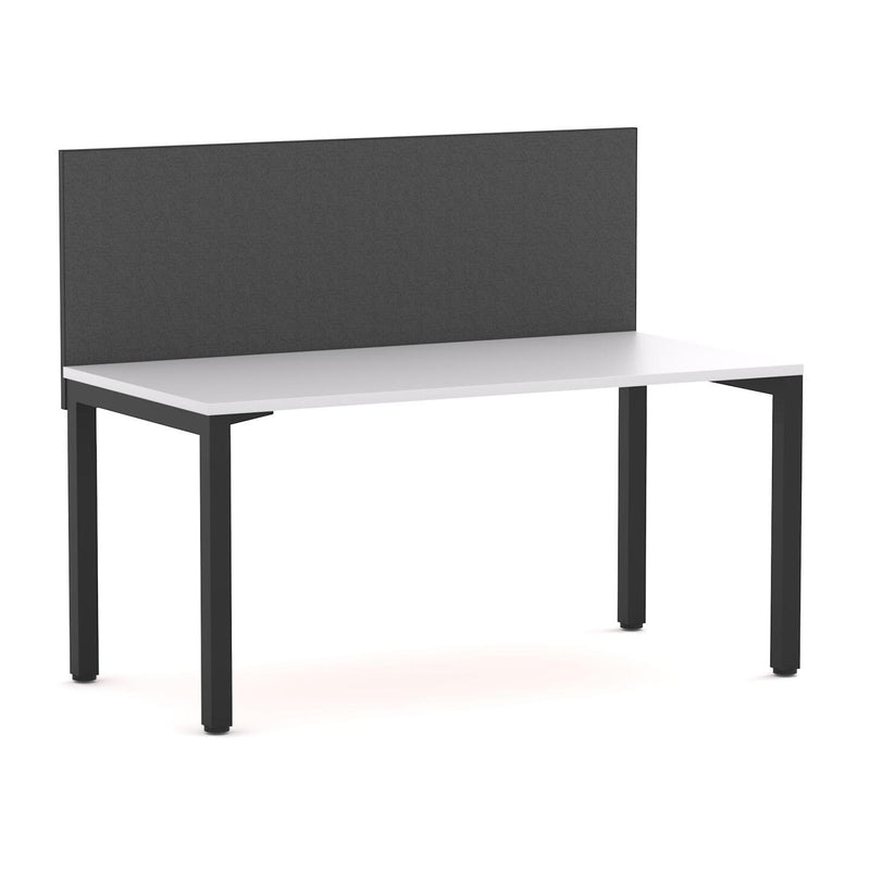 Axis 1 User Single Desk, 50x50mm Square Leg Design. Includes: Edge25 Screen