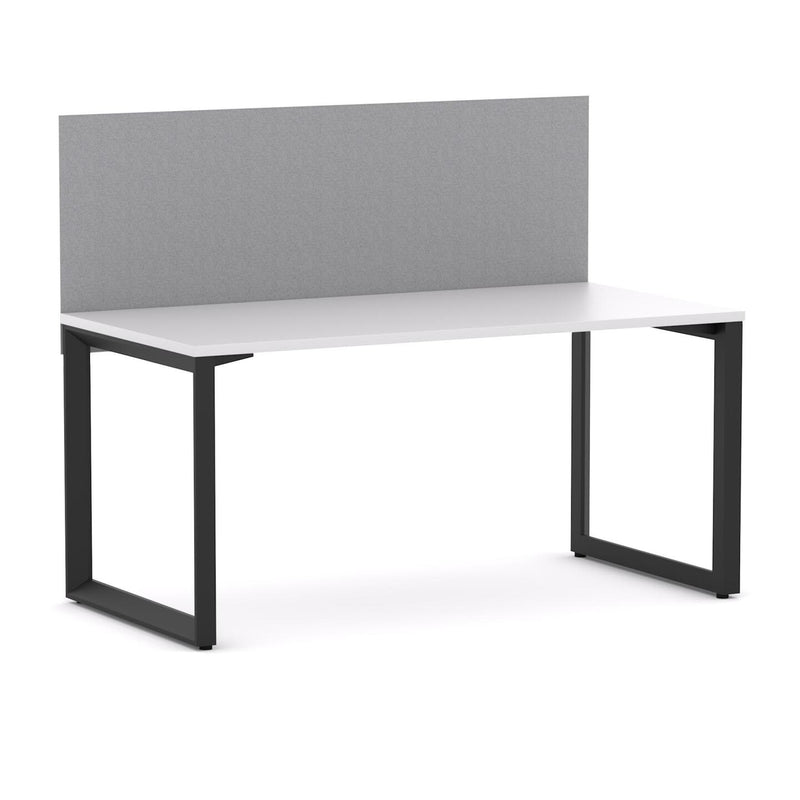 Anvil 1 User Single Desk, 50x50mm Triangular Loop Leg Design. Includes: Edge25 Screen