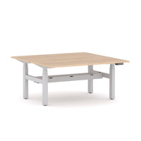 AgileMotion+ 3C/2M Electric Rectangle 2-Person Double-sided Desk Workstation