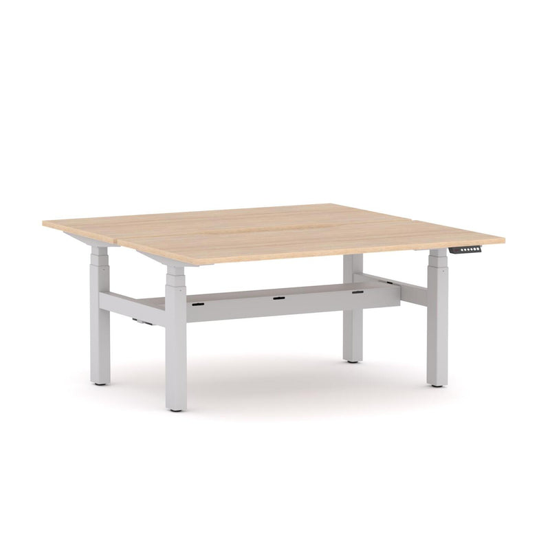 AgileMotion+ 3C/2M Electric Rectangle 2-Person Double-sided Desk Workstation