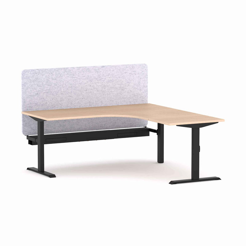 Klass Fixed 90Deg Workstation With AcoustiQ Screen