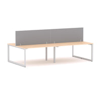Anvil 4-Person Double-sided Desk Workstation Includes: Edge25 Screen