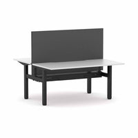 Klass Fixed 2-Person Double-sided Desk Workstation with Edge25 Screen