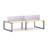 Anvil 4-Person Double-sided Desk Workstation Includes: AcoustiQ Screen