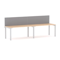 Axis 2 User Single-Sided Desks, 50x50mm Square Leg Design. Includes: Edge25 Screen