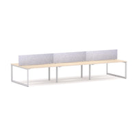 Anvil 6-Person Double-sided Desk Workstation Includes: AcoustiQ Screen