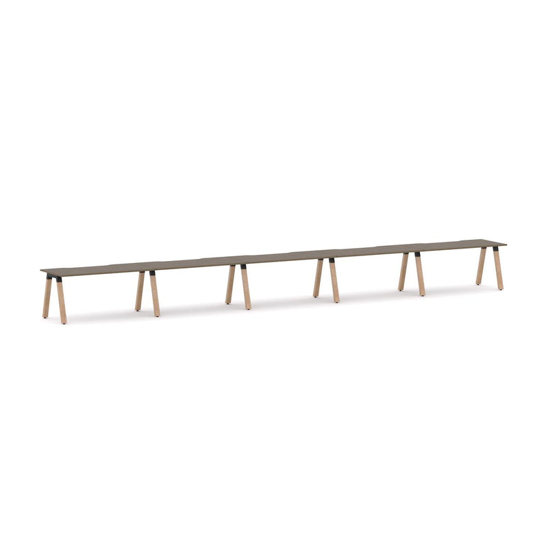 Plantation 5-Person Single-sided Desk Workstation