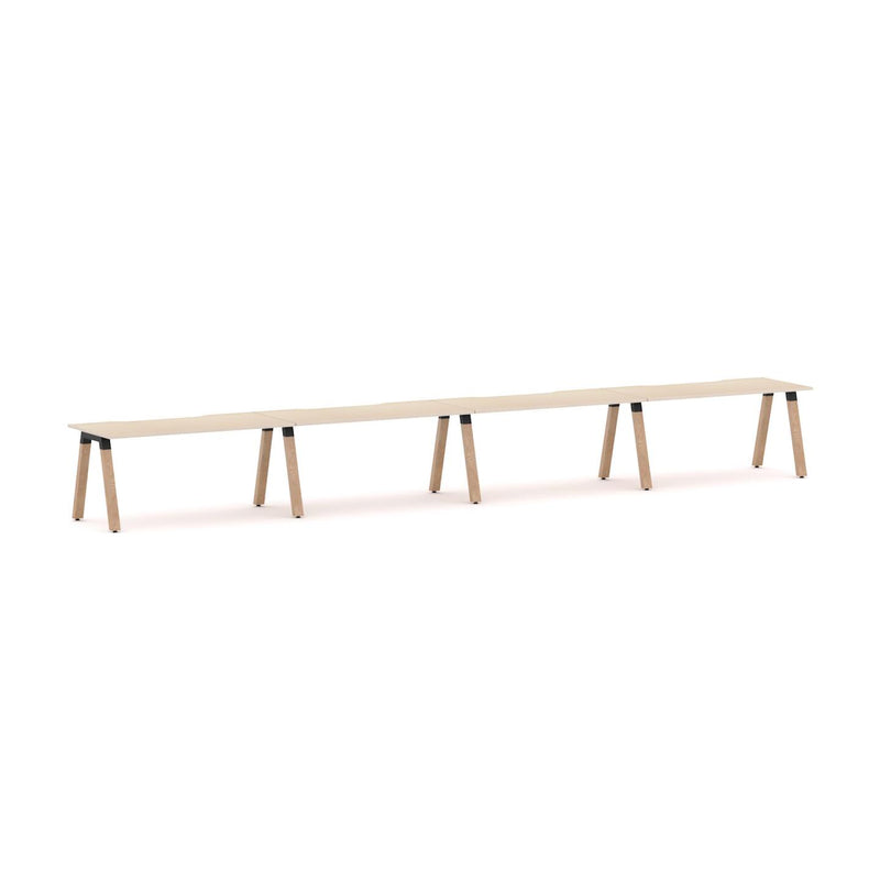 Plantation 4-Person Single-sided Desk Workstation
