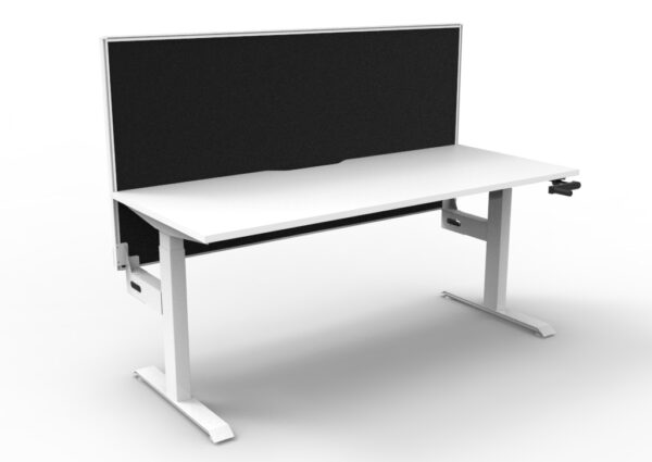 Boost Crank Single Sided Workstation - With SHUSH30 Aluminium Framed Screen