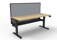 Boost Crank Single Sided Workstation - With SHUSH30 Aluminium Framed Screen