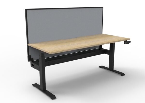 Boost Crank Single Sided Workstation - With SHUSH30 Aluminium Framed Screen