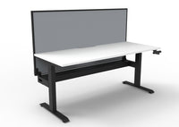 Boost Crank Single Sided Workstation - With SHUSH30 Aluminium Framed Screen
