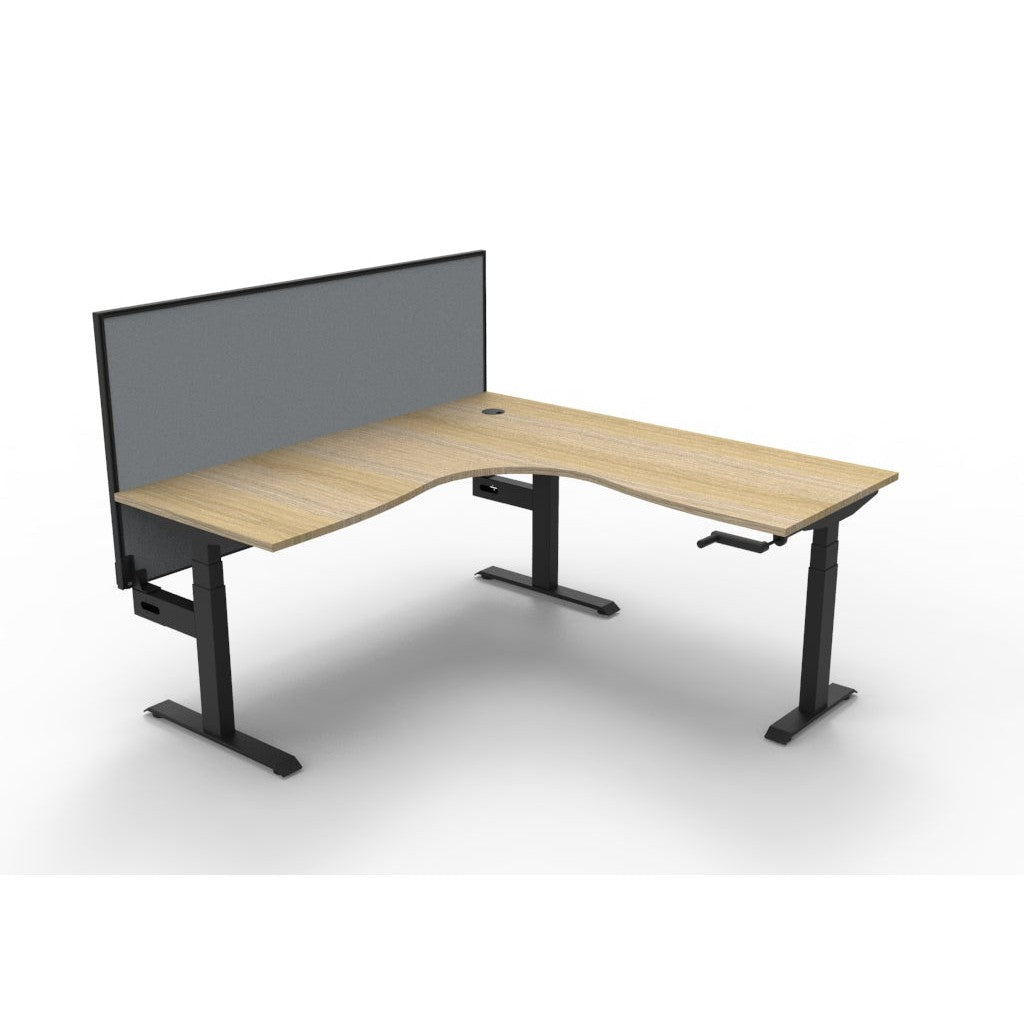 Boost Crank Corner Workstation - With SHUSH30 Aluminium Framed Screen