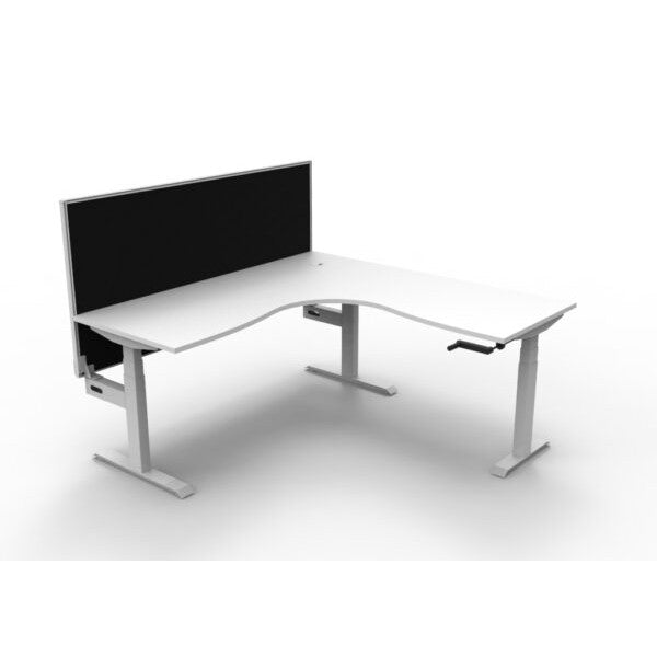 Boost Crank Corner Workstation - With SHUSH30 Aluminium Framed Screen