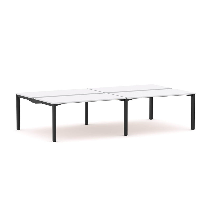 Axis Stretch 4-Person Double-sided Desk Workstation