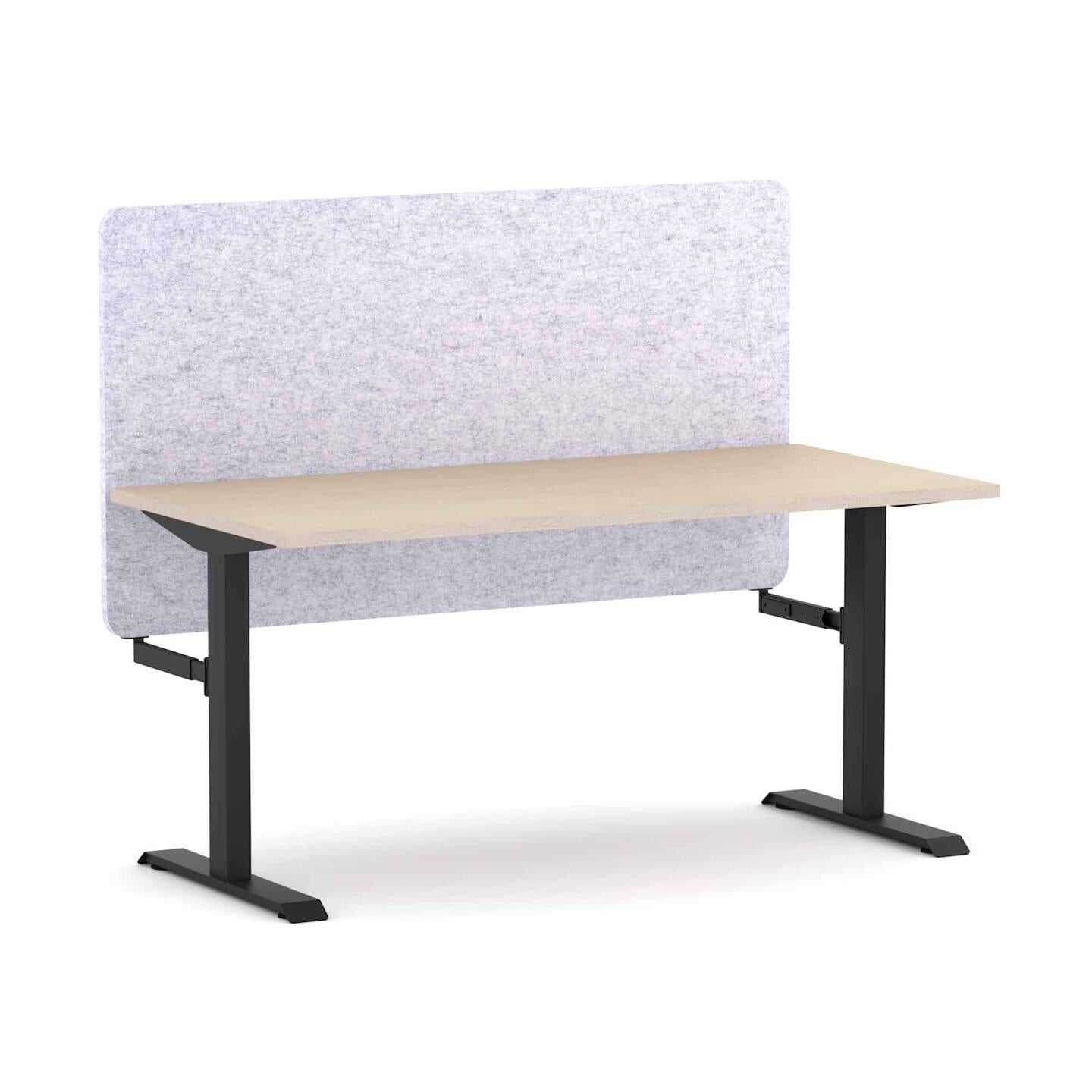 Klass Fixed Straight Workstation with AcoustiQ Screen