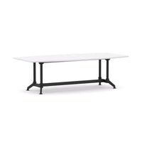 Modulus Boardroom Table Single Span, Twin Post Collar LegPoles withAlloy Feet