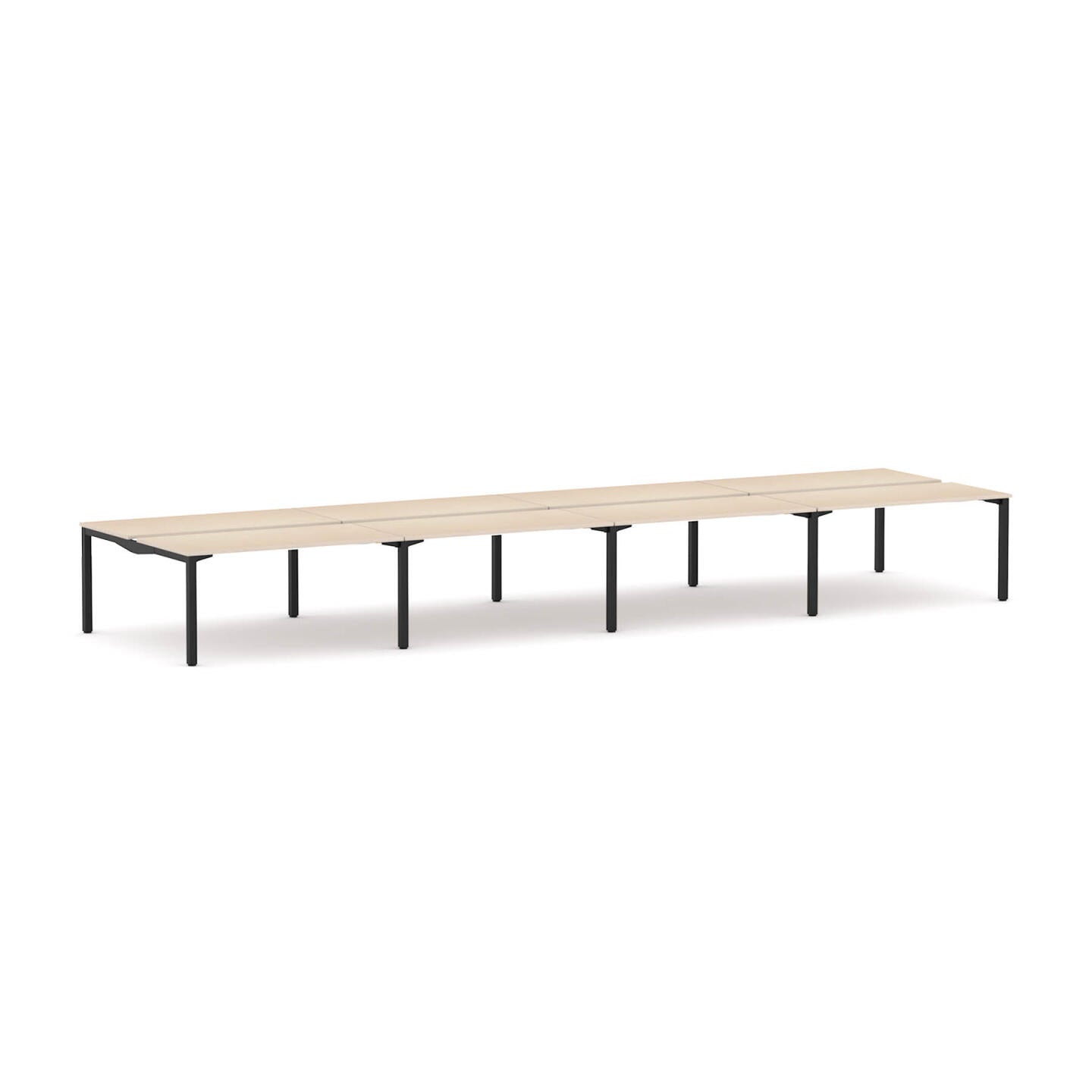 Axis Stretch 8-Person Double-sided Desk Workstation