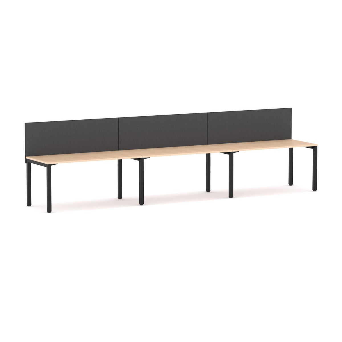 Axis 3 User Single-Sided Desks, 50x50mm Square Leg Design. Includes: Edge25 Screen