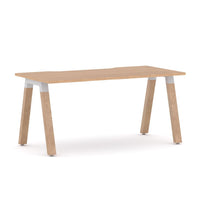 Plantation Straight Workstation Oak
