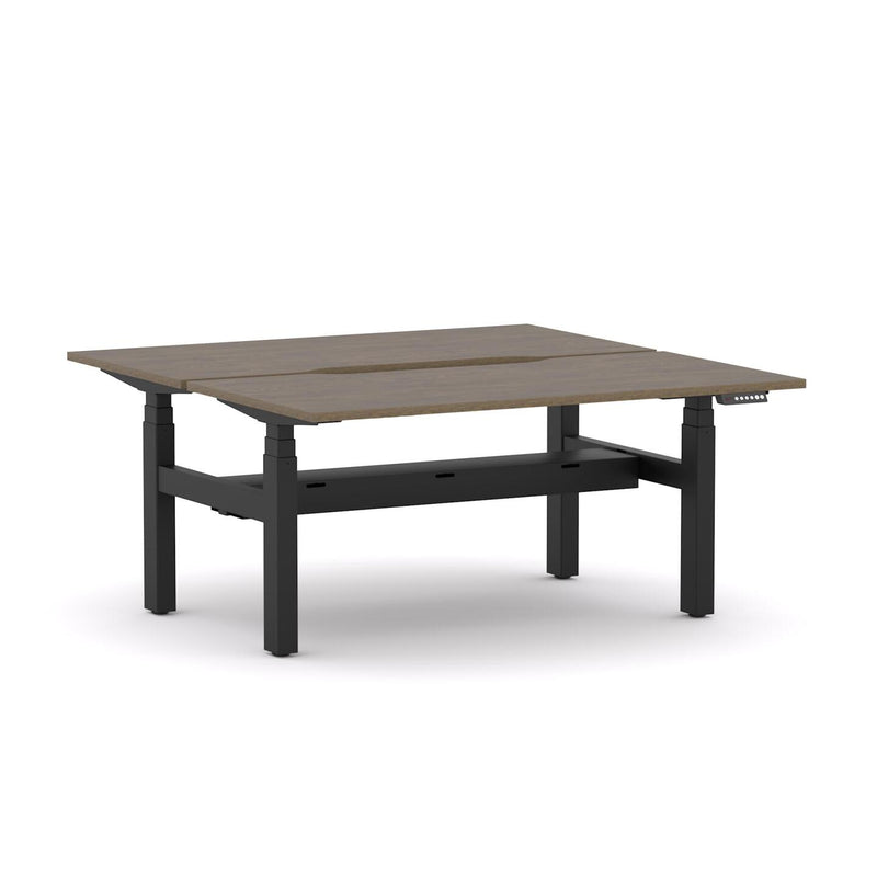 AgileMotion+ 3C/2M Electric Rectangle 2-Person Double-sided Desk Workstation