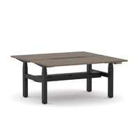 AgileMotion+ 3C/2M Electric Rectangle 2-Person Double-sided Desk Workstation