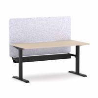 Klass Fixed Straight Workstation with AcoustiQ Screen