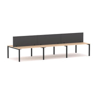 Axis 6 User Double-Sided Desks, 50x50mm Square Leg Design. Includes: Edge25 Screens