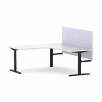 Klass Fixed 90Deg Workstation With AcoustiQ Screen