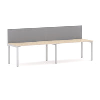 Axis 2 User Single-Sided Desks, 50x50mm Square Leg Design. Includes: Edge25 Screen