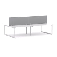 Anvil 4-Person Double-sided Desk Workstation Includes: Edge25 Screen