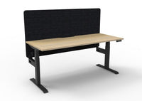BOOST Plus + Electric Height Adjustable Single Sided Workstation with 900mm height Eco Screens