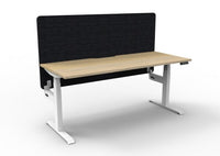 BOOST Plus + Electric Height Adjustable Single Sided Workstation with 900mm height Eco Screens