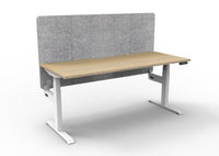 BOOST Plus + Electric Height Adjustable Single Sided Workstation with 900mm height Eco Screens