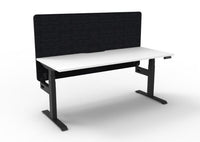 BOOST Plus + Electric Height Adjustable Single Sided Workstation with 900mm height Eco Screens