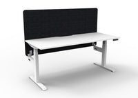 BOOST Plus + Electric Height Adjustable Single Sided Workstation with 900mm height Eco Screens
