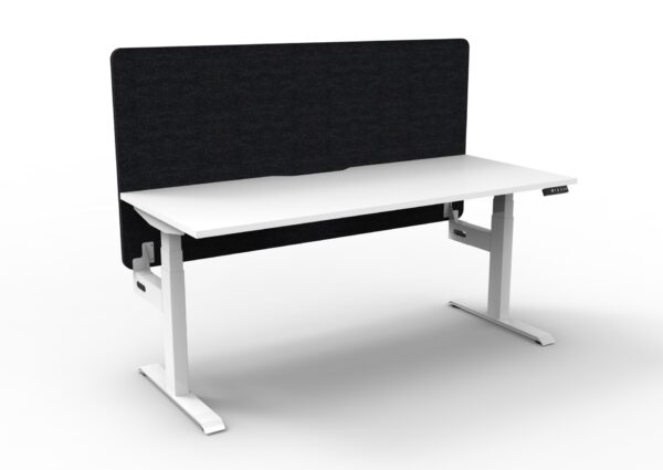 BOOST Plus + Electric Height Adjustable Single Sided Workstation with 900mm height Eco Screens