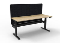 BOOST Plus + Electric Height Adjustable Single Sided Workstation with 900mm height Eco Screens