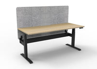 BOOST Plus + Electric Height Adjustable Single Sided Workstation with 900mm height Eco Screens