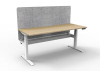 BOOST Plus + Electric Height Adjustable Single Sided Workstation with 900mm height Eco Screens