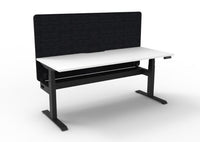 BOOST Plus + Electric Height Adjustable Single Sided Workstation with 900mm height Eco Screens