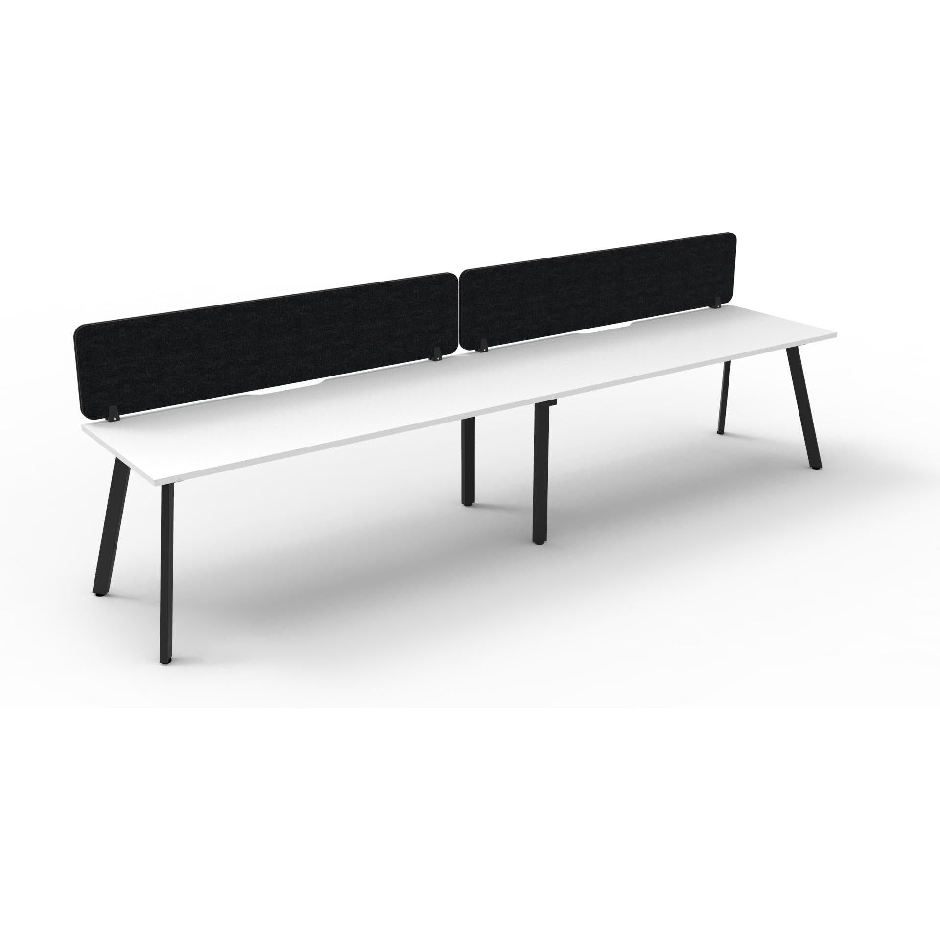 Eternity Single Sided Workstation with Eco Panel Screen - 2 Persons