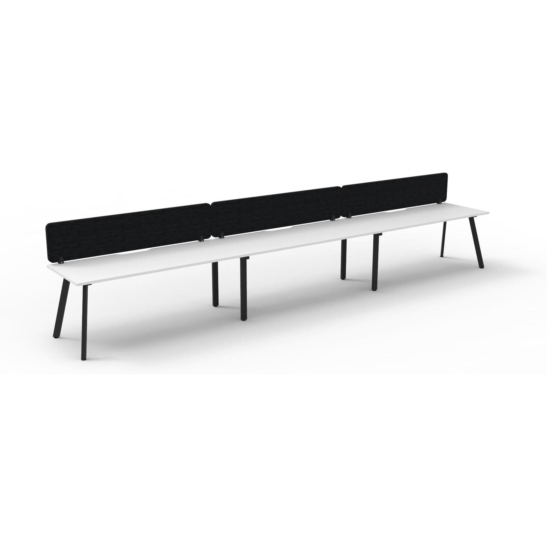 Eternity Single Sided Workstation with Eco Panel Screen - 3 Persons