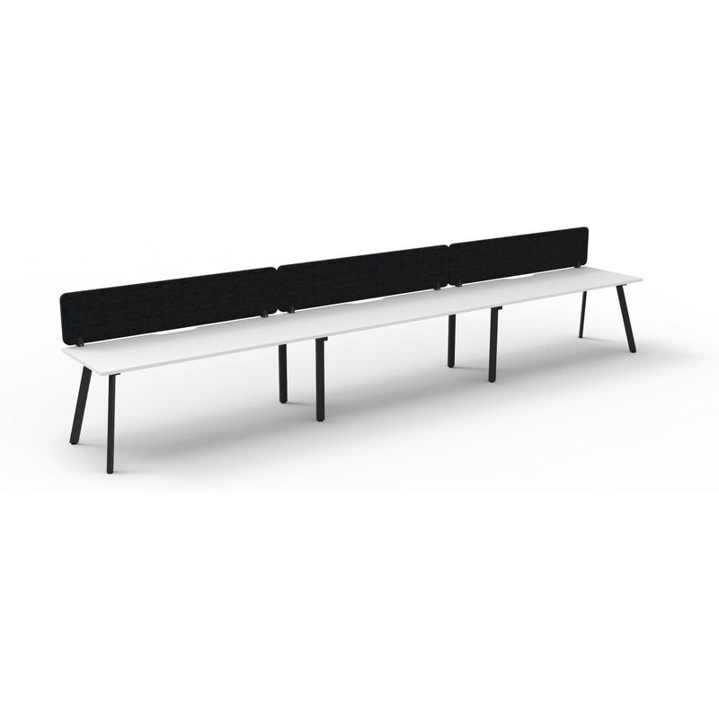 Eternity Single Sided Workstation with Eco Panel Screen - 3 Persons