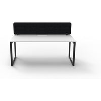 Infinity Single Sided Loop Leg Workstation - 1 Person With Eco Panel