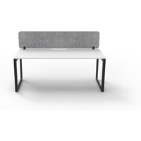 Infinity Single Sided Loop Leg Workstation - 1 Person With Eco Panel