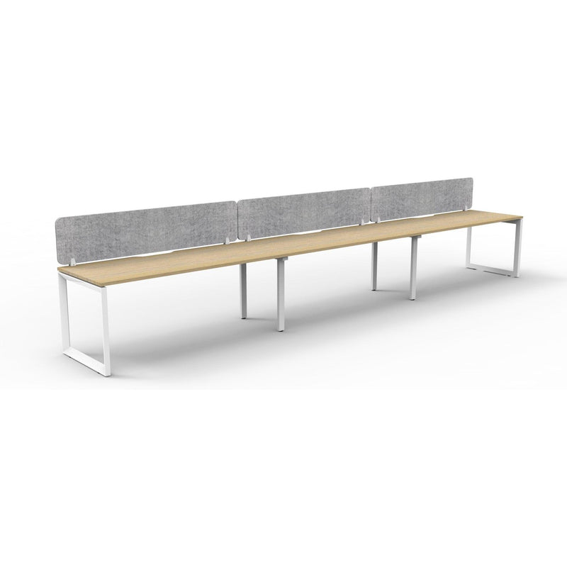 Infinity Single Sided Loop Leg Workstation - 3 Persons